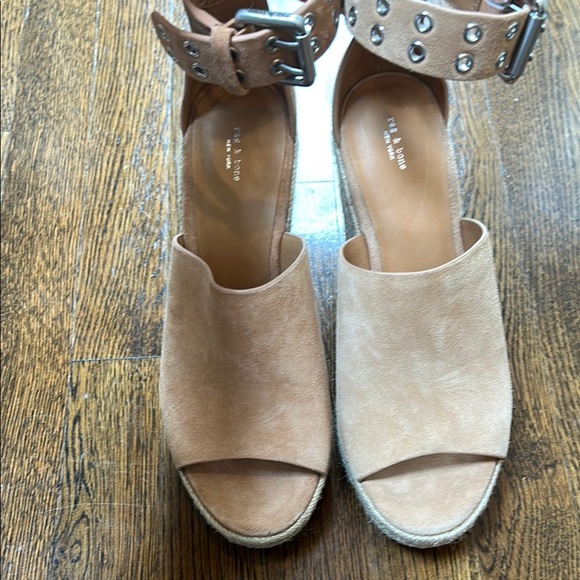 Rag & Bone Tan Espadrille Shoes with Suede Finish - Picture 5 of 6